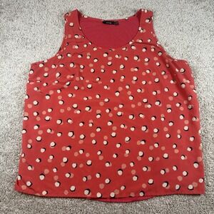 APT. 9 Women's Sleeveless Tank Top Red Polka Dot Print Size‎ 1X
